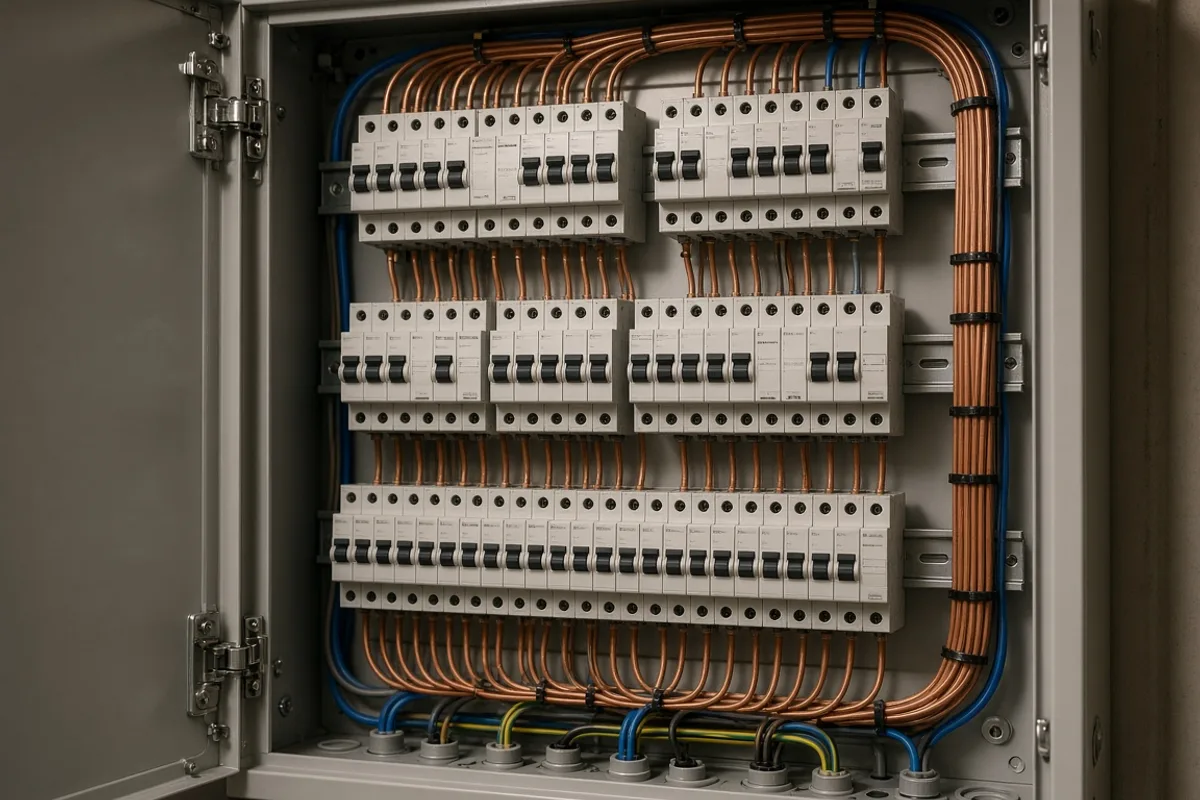Rozvádzač s ističmi a prúdovými chráničmi pre domovú elektroinštaláciu